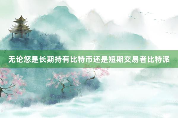 无论您是长期持有比特币还是短期交易者比特派